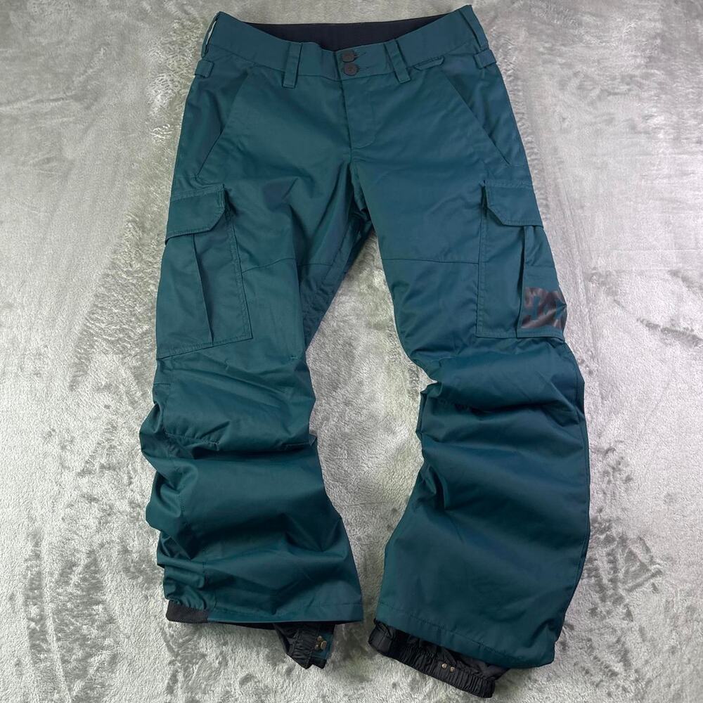DC Snowboard Snow Pants Mens Small Blue Waterproof Insulated Cargo Ski Y2K